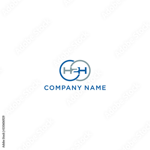 Initials Letter H2H Logo Design 