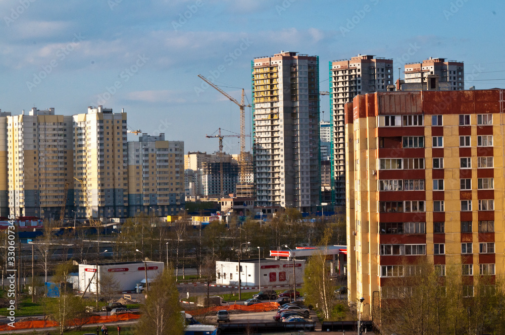 Naklejka premium view of the city