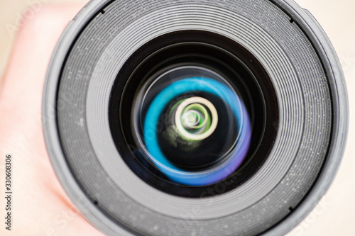 Obraz na płótnie Objetivo Fotografia Camra Reflex Profesional Apertura