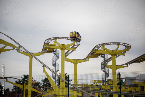 Wallpaper Mural Roller coaster. Amusement park. Torontodigital.ca