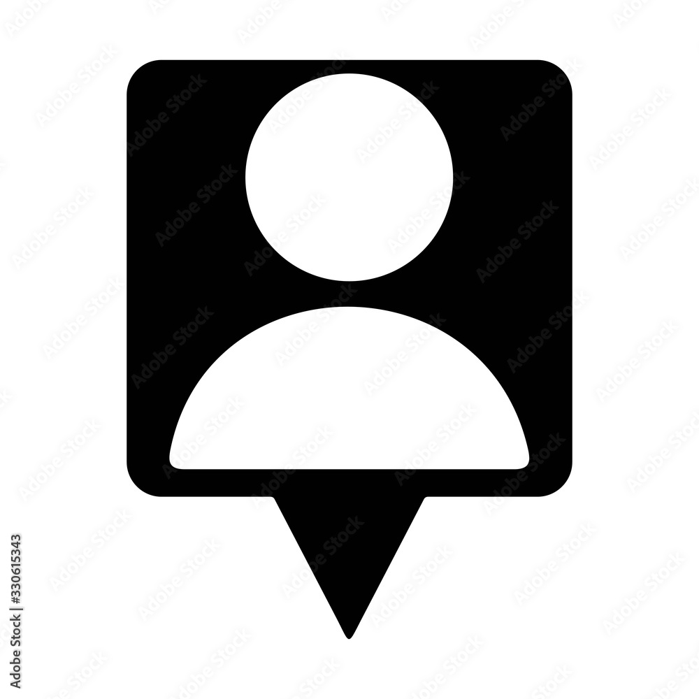 User silhouette icon. Social media account. User silhouette icon. Social media account.