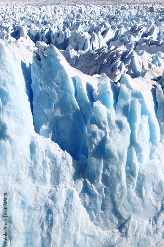 Closeup of Perito Moreno glacier. Patagonia, Argentina