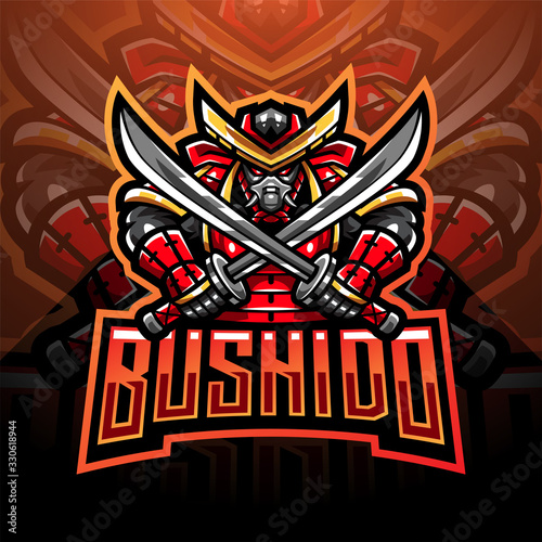 Bushido esport mascot logo design