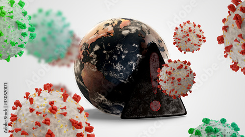 globe global virus cell sym...