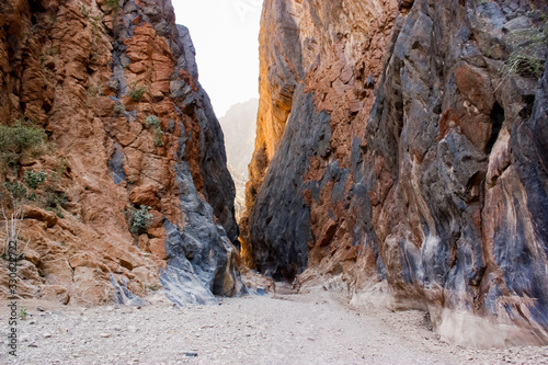 Canyon rosso regione Al Batinah Oman