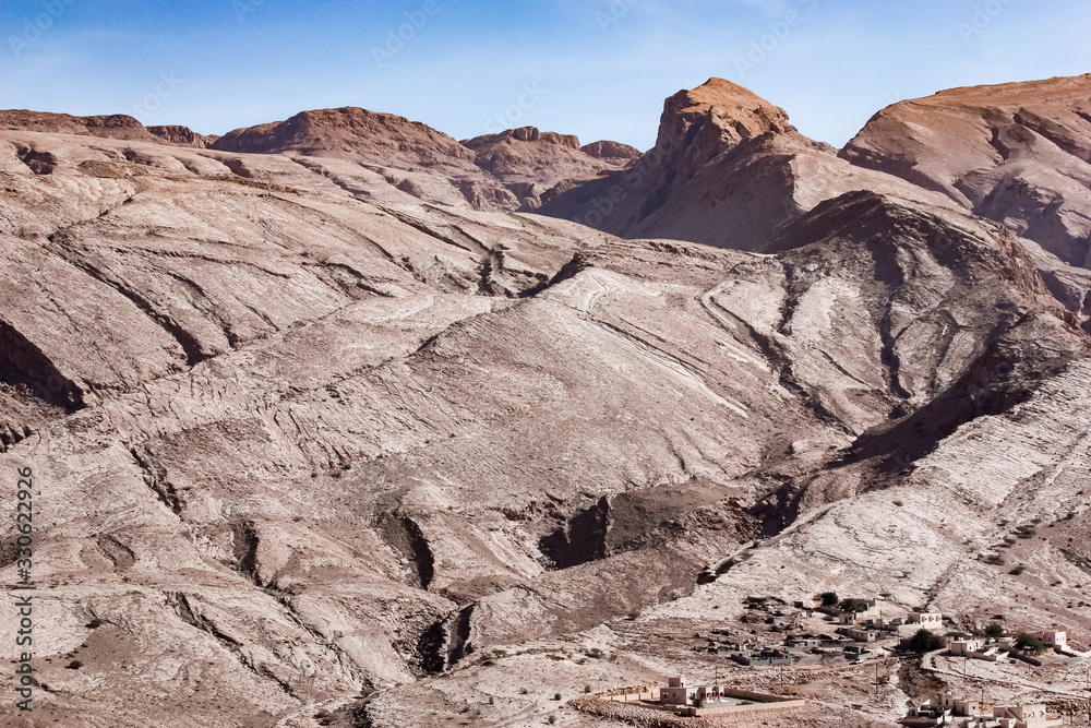 Paesaggi rocciosi monti Hajar Oman