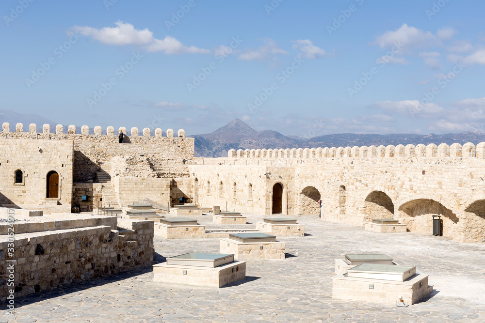 The view of the fortress of the city Heraklion (Crete, Greece)