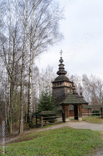 Typical small russian wooden church