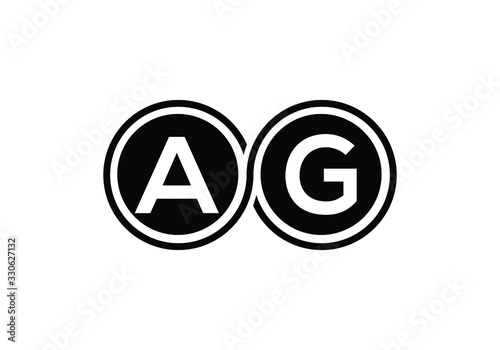 A G Initial Letter Logo design vector template, Graphic Alphabet Symbol for Corporate Business Identity