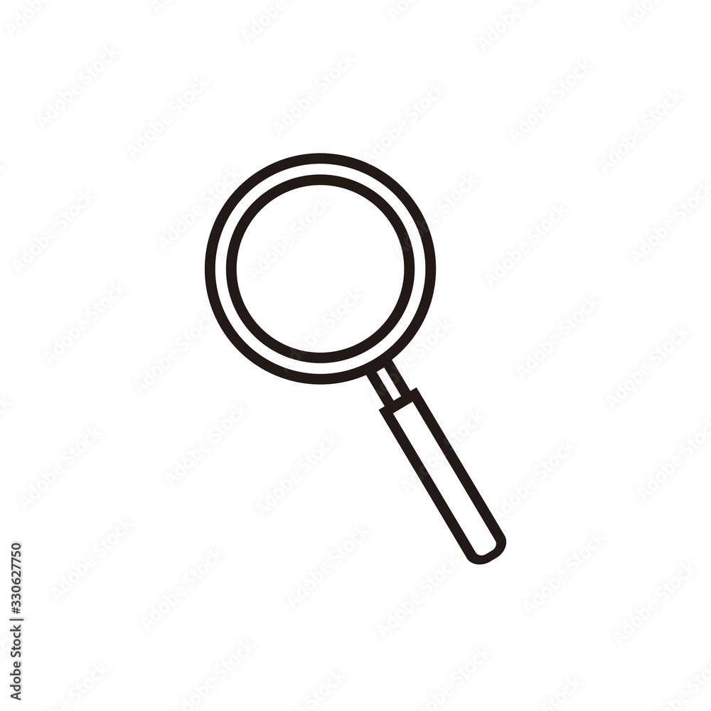 Magnifier Icon Vector Illustration Logo Template Magnifier Icon Vector Illustration Logo Template