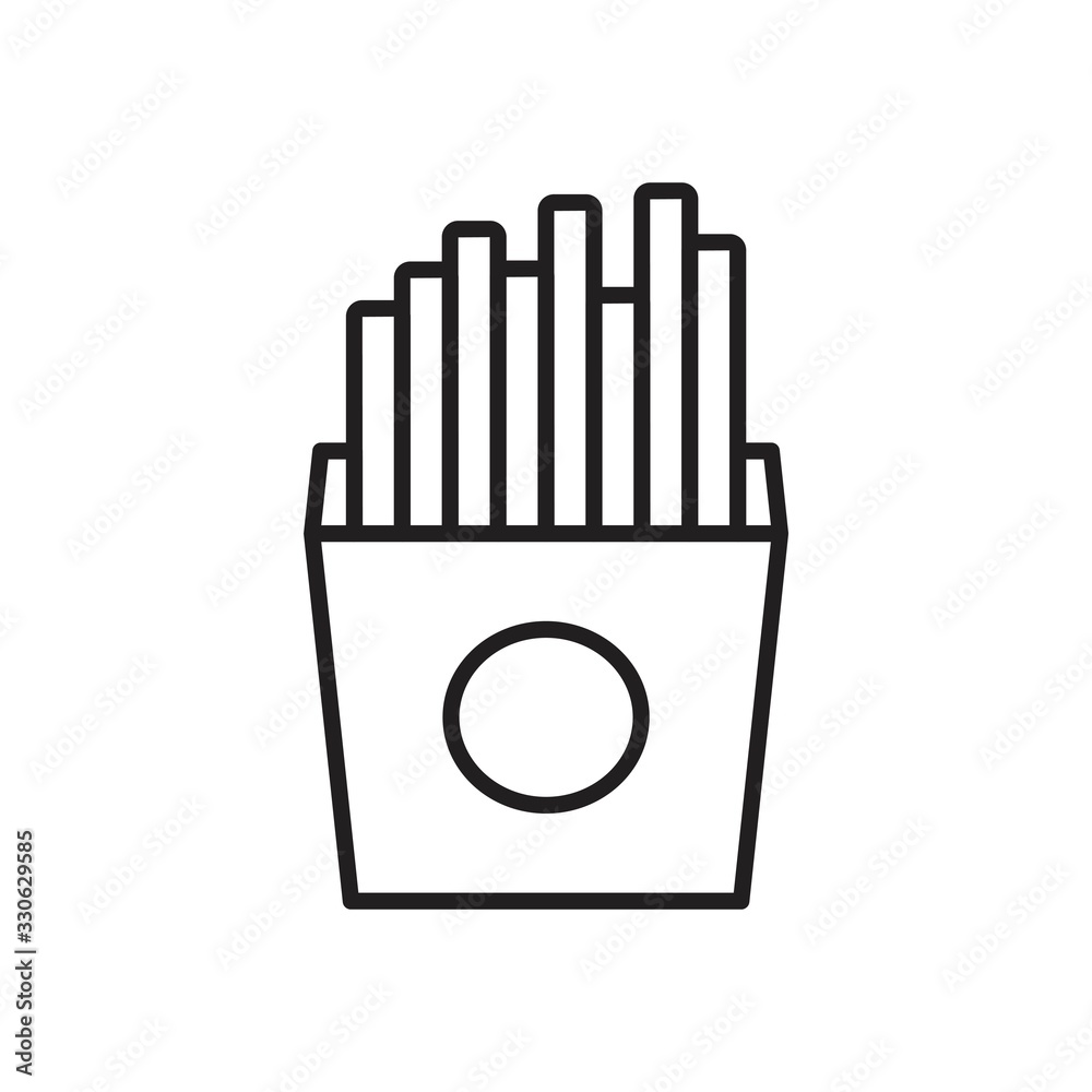 French Fries icon template black color editable. French Fries icon symbol Flat vector illustration for graphic and web design. French Fries icon template black color editable. French Fries icon symbol Flat vector illustration for graphic and web design.