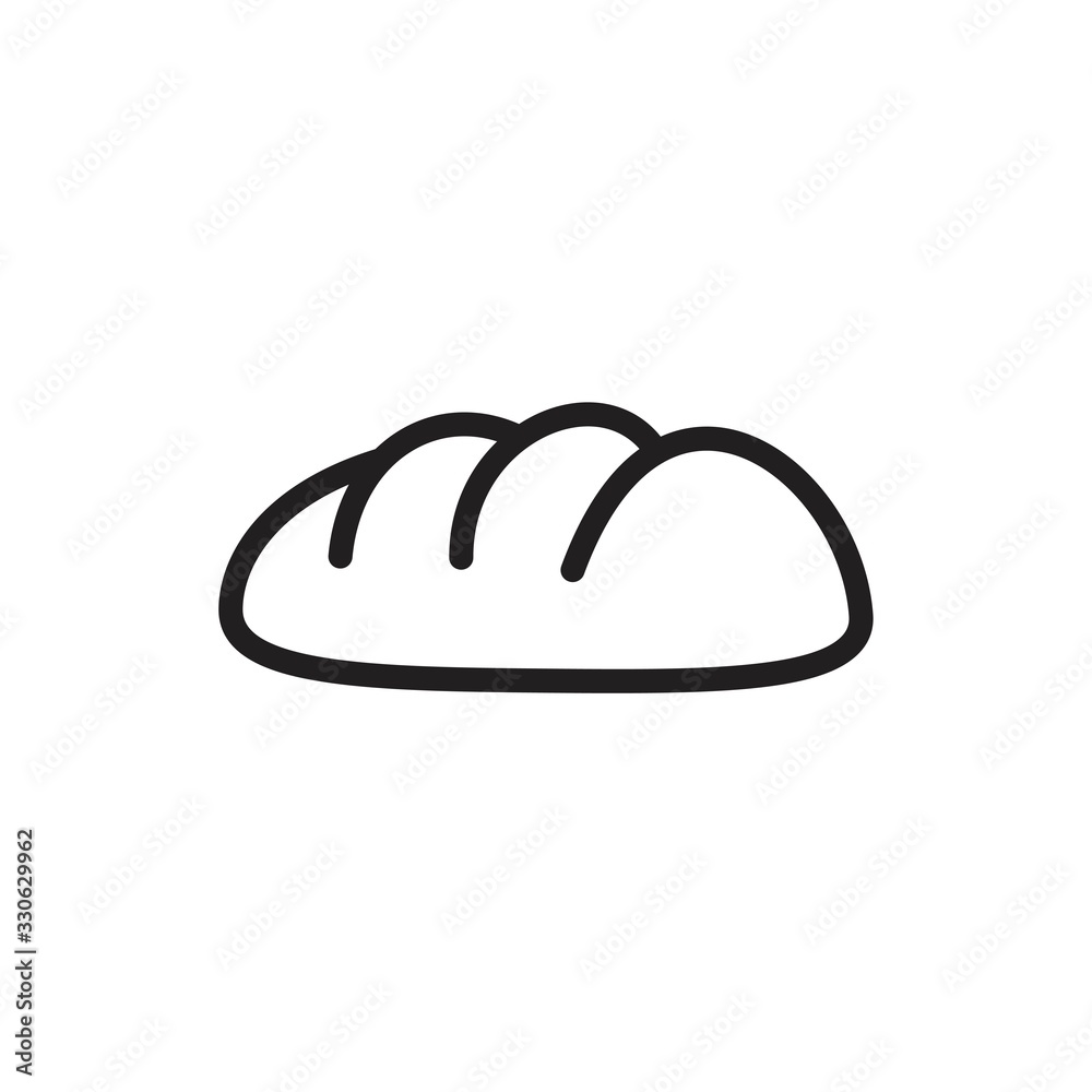 Bread Icon template black color editable. Bread Icon symbol Flat vector illustration for graphic and web design. Bread Icon template black color editable. Bread Icon symbol Flat vector illustration for graphic and web design.