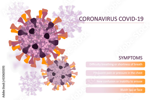 Coronavirus disease outbreak, covid-19 infographic vector illustration
