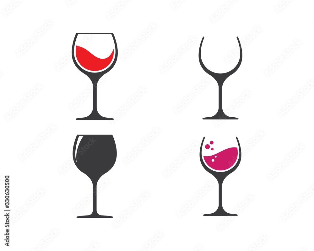 wine glasses toasting logo icon vector wine glasses toasting logo icon vector