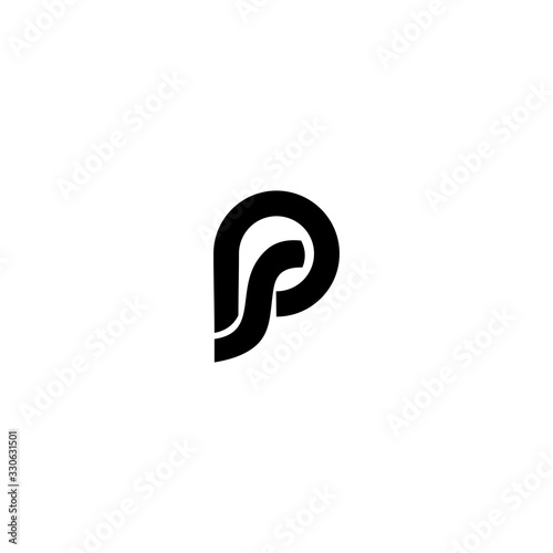 PS SP Letter Logo Design Vector Template
