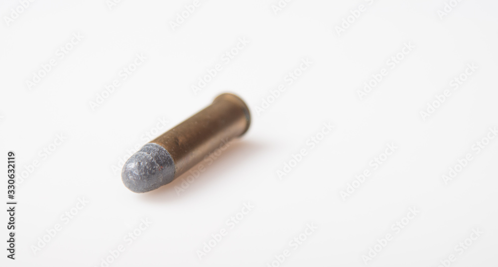 9mm ammunition on light background 9mm ammunition on light background