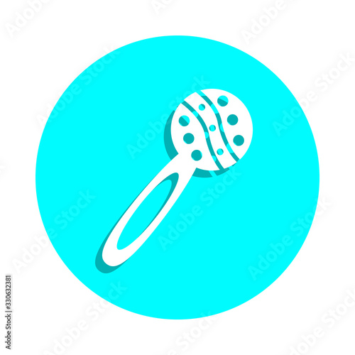 Baby beanbag badge icon. Simple glyph, flat vector of toys icons for ui and ux, website or mobile application