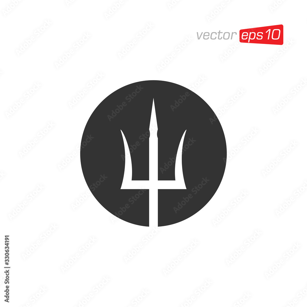 Trident Icon Logo Design Vector Trident Icon Logo Design Vector