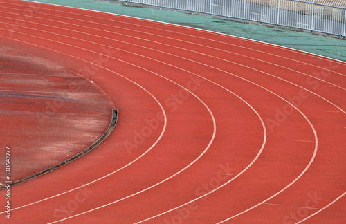 running track in stadium