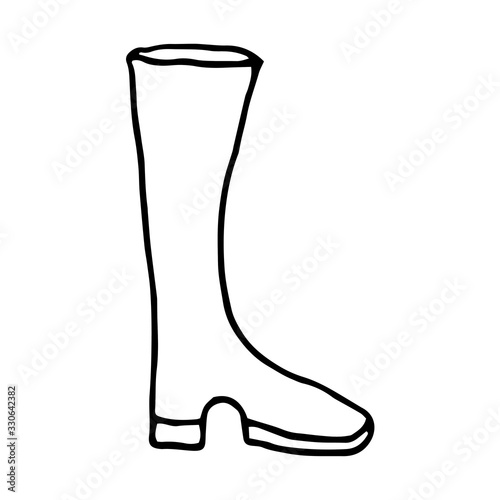 High heel boots for women. Fashion footwear.