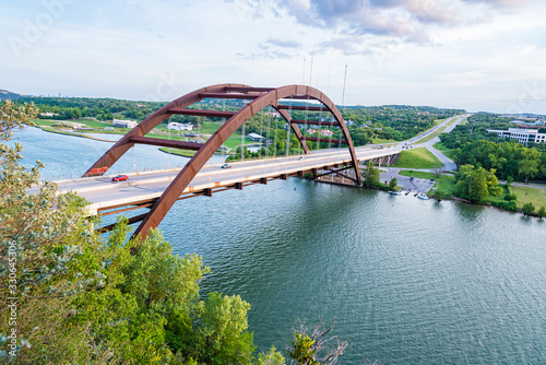 Amazing view of 360 degree bridge in Austin Texax TX USA