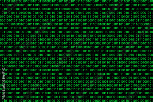 background with Green binary code on black background