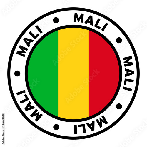 Round Mali Flag Clipart photo