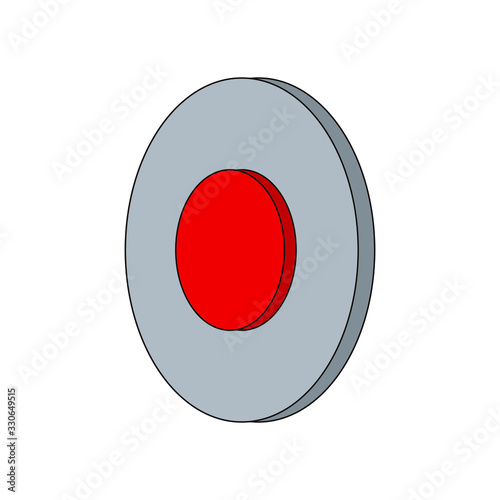botón rojo