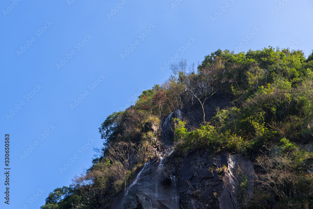 grotesque mountain under the blue sky grotesque mountain under the blue sky