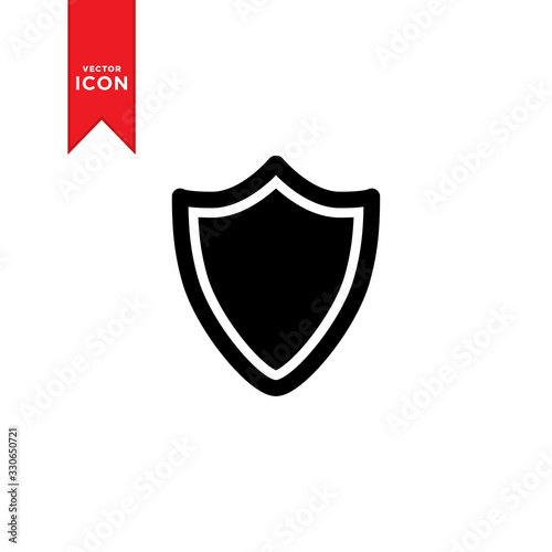 Shield icon vector. Security symbol icon illustration. Flat design style on white background. Free Download Shield icon vector. Security symbol icon illustration. Flat design style on white background. - GFXLoad