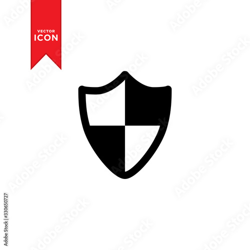 Shield icon vector. Security symbol icon illustration. Flat design style on white background. Free Download Shield icon vector. Security symbol icon illustration. Flat design style on white background. - GFXLoad