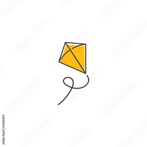 Kite illustration logo vector