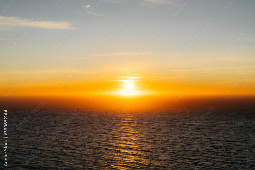 Sunset Over the Pacific Ocean