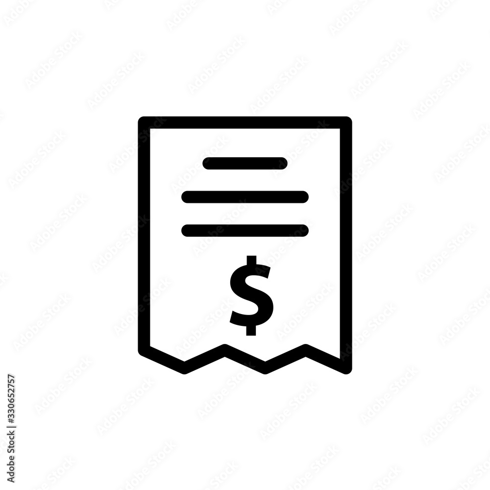 Vector illustration, bill icon design Vector illustration, bill icon design