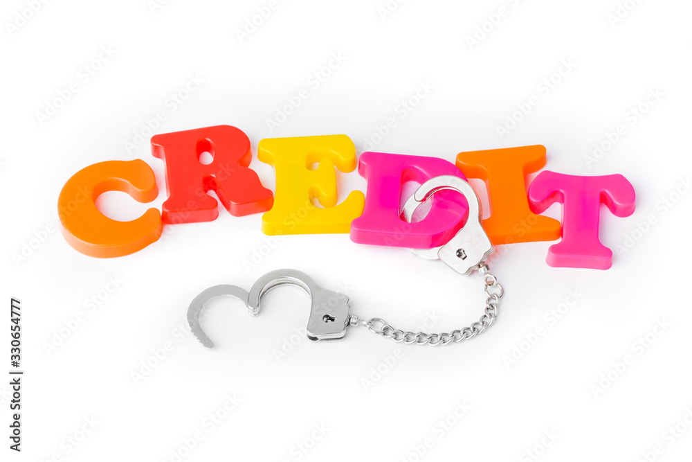 Obraz premium Credit and handcuffs