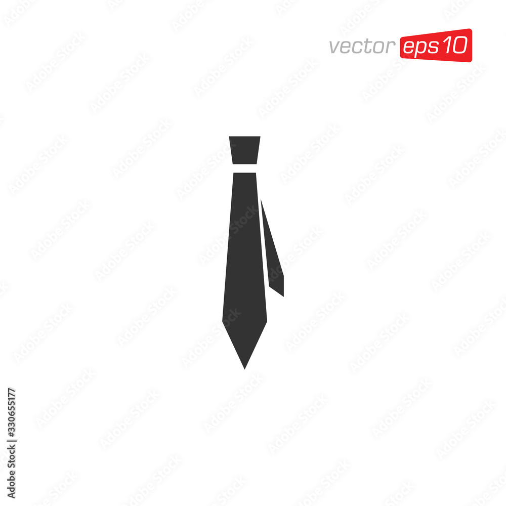 Necktie Icon Logo Design Vector