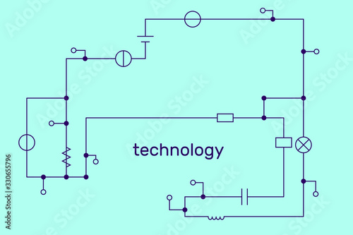 Electronic circuit scheme. ...
