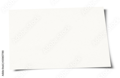 White Paper sheet background - isolated on white