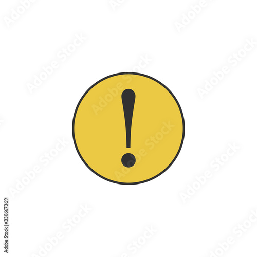 Warning attention sign with...