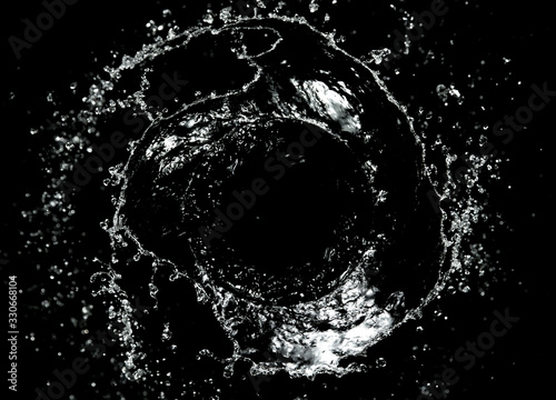 Abstract twister shape of water splash