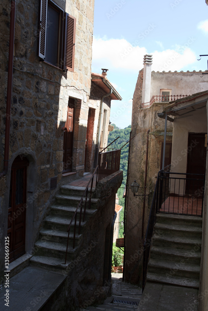 The historic hilltop village, Pitigliano, Grosseto, Tuscany, Italy