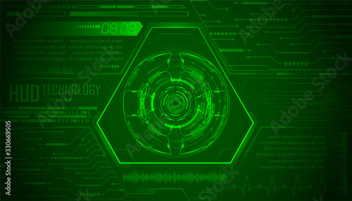binary circuit board future technology, HUD cyber security concept background, 