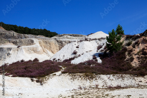 Monterotondo marittimo (GR), Italy - June 25, 2017: Biancane park and the geothermal area al Monterotondo Marittimo, Grosseto, Tuscany, Italy