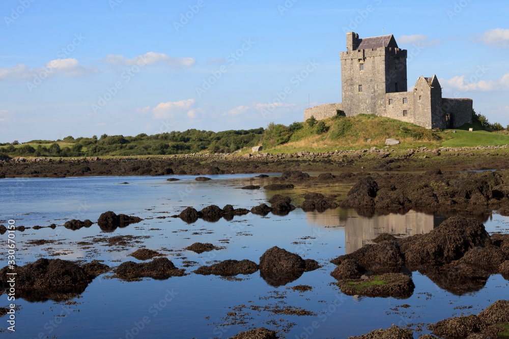 Kinvara (Ireland), - July 20, 2016: Dungaire Castle, Galway Bay, County Galway, Ireland