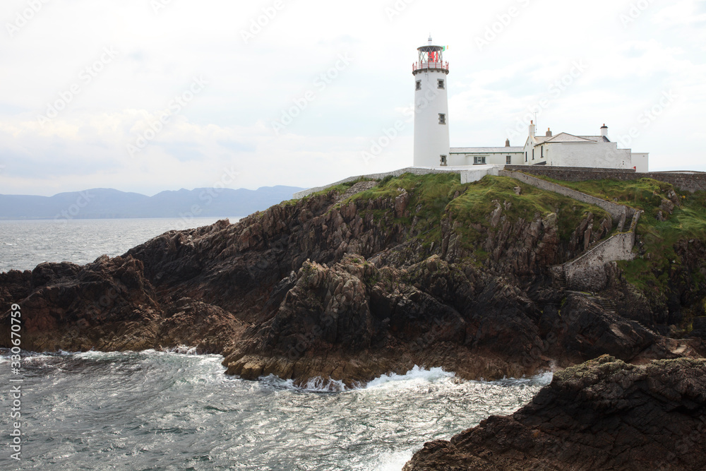 Donegal (Ireland), - July 20, 2016: Fanad Lighthouse, County Donegal, Ireland