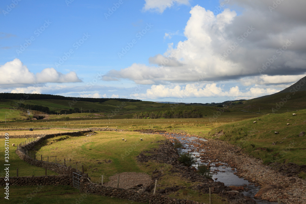 Connemara (Ireland), - July 20, 2016: Connemara landscape, Co. Galway, Ireland