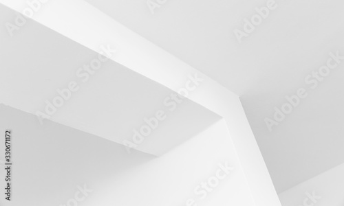 Abstract white minimalist interior photo background