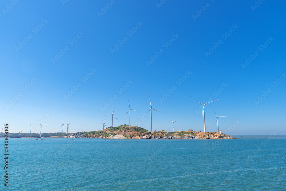 Fototapeta premium Blue sky and sea on the island