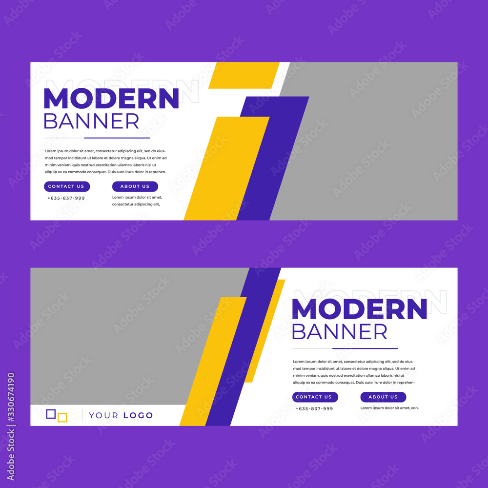 Fototapeta premium Vector design business banner background