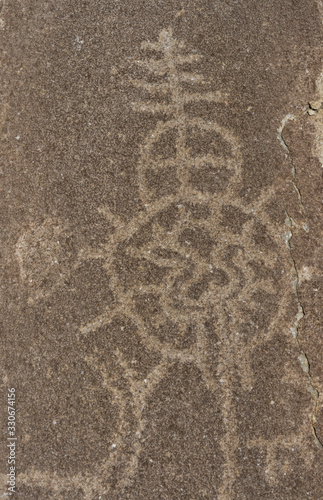 Petroglyphs at Langar Symbols